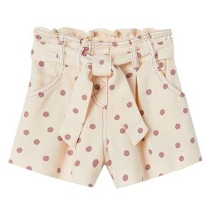 Zara Toddler Girls Sash Belt Polka Dot Shorts